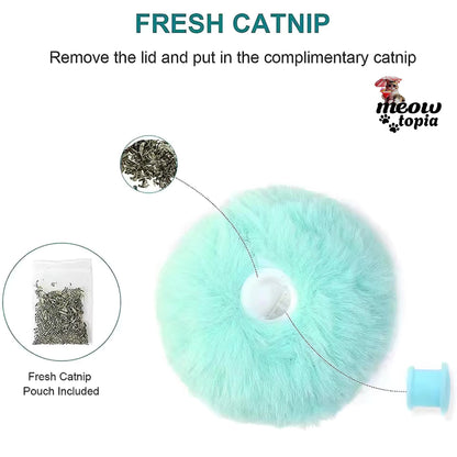 PurrBall Play - Jouet pour chat en peluche à détection de mouvement et de son